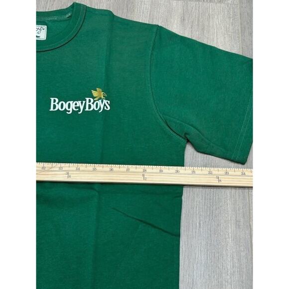 NWT Bogey Boys Mens Grit T-Shirt Spell Out Logo Heavyweight Eden Green Size S - Picture 8 of 9